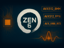 Zen 6 přinese podporu AVX512_BMM, AVX512_FP16, AVX_VNNI_INT8 a další