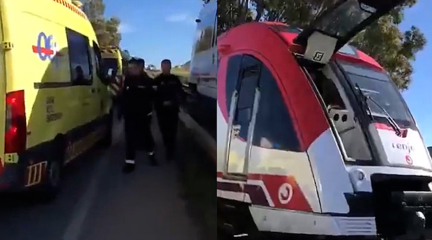 Třetí nehoda za pět dnů. Vlak ve Španělsku narazil do jeřábu, několik lidí je zraněných