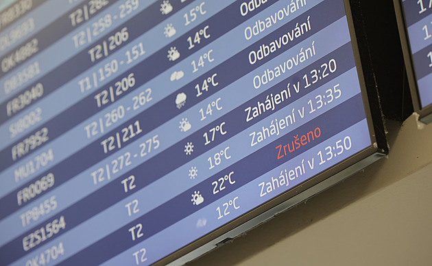 Pražské letiště hlásí kvůli Íránu už osm zrušených letů, mířily do Tel Avivu i Dubaje